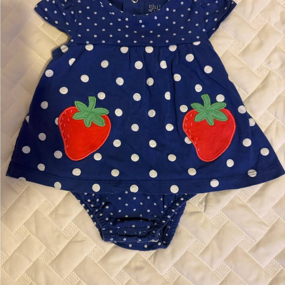 Carter's Navy Polka Dot Dress with Fun Pockets